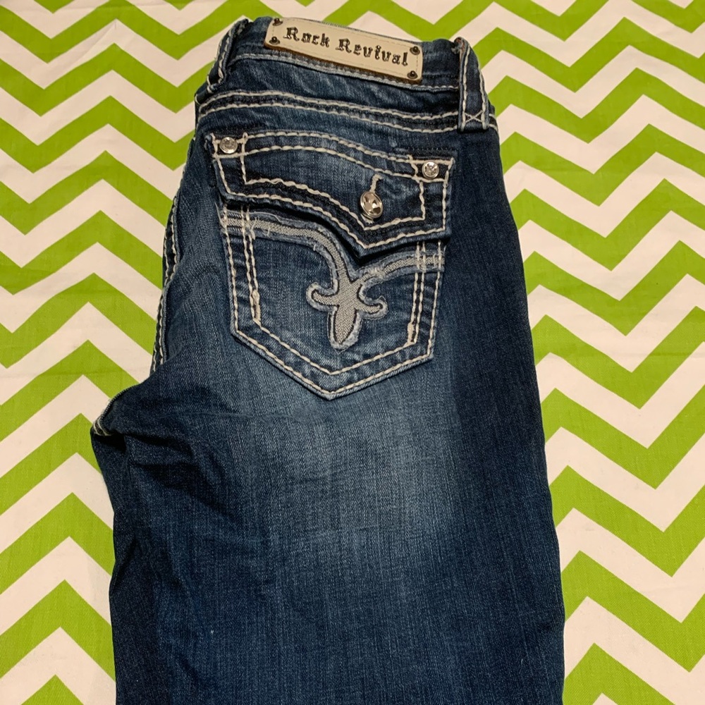 Womens rock revival kai slim bootcut jeans 28x30